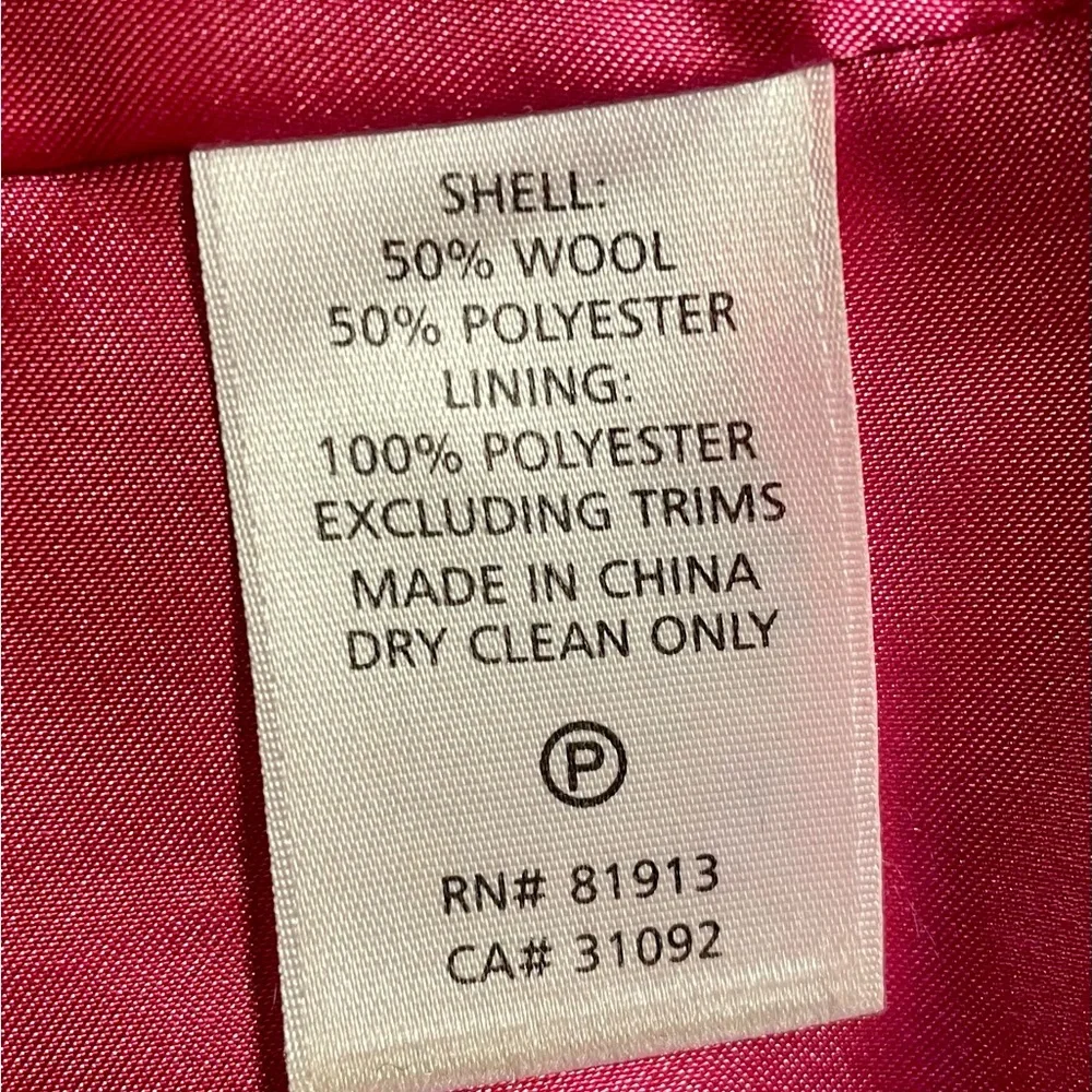 Anthropologie Plenty by Tracy Reese black wool coat with embroidery, sz 10 - Picture 8 of 13